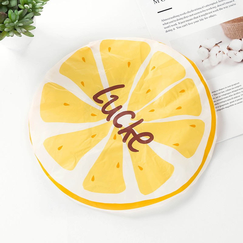 Mũ trùm tóc khi tắm họa tiết trái cây tiện lợi