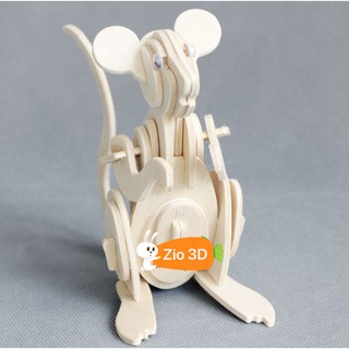 Mô hình lắp ráp gỗ 3D Con Chuột
