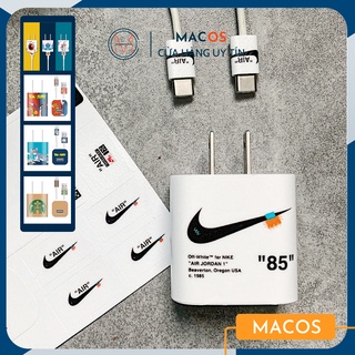 Decal dán củ, cáp sạc IPAD, IPHONE (không kèm củ sạc) (AP08)