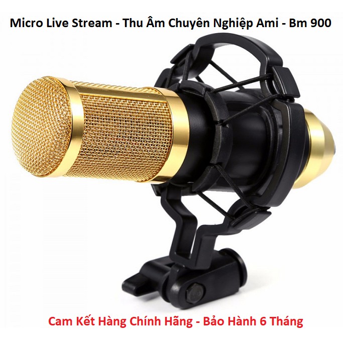 Micro Thu Âm BM900 - Micro Karaoke - Thu Âm - Hát Live - Cao Cấp Chính Hãng Bảo Hành 6 Tháng