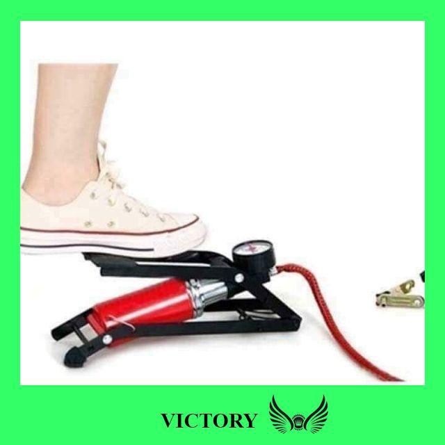 Bơm Đạp Chân Bơm Xe Máy ÔTô Nhỏ Gọn Tiện Lợi - FAKE STORE