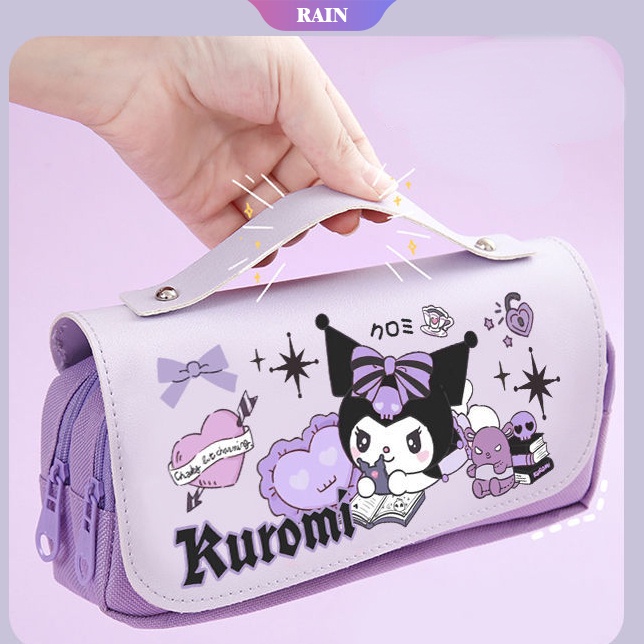 SANRIO Túi Đựng Bút In Họa Tiết Nhân Vật Anime Kuromi Cinnamoroll My Melody Dễ Thương Dùng Trong Học Tập