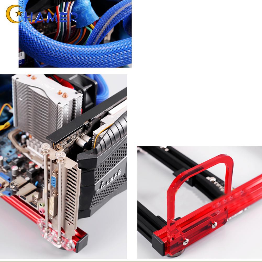 PC Case Test Bench Computer DIY Mini Open Aluminum Alloy Frame ITX Motherboard 17*17cm Nude ATX Steady Practical