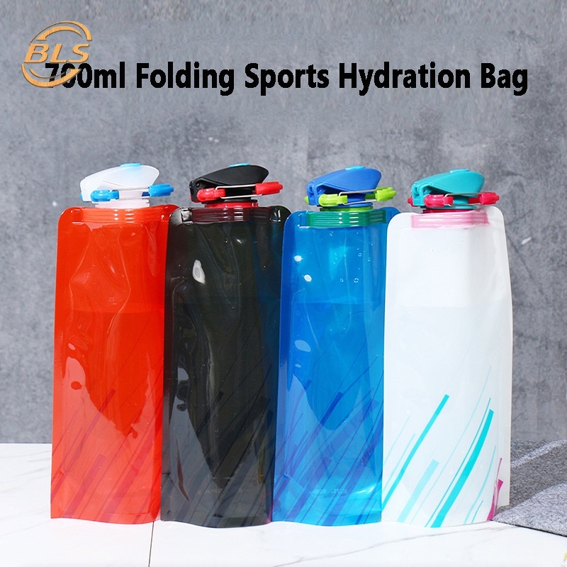 Bình Nước Nhựa 700ML Có Thể Gấp Gọn Tiện Lợi