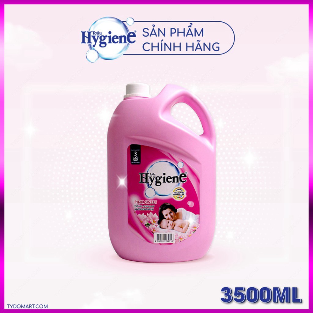 Nước xả vải Hygiene Thái Lan (Can) 3500ml - Jun&Mom