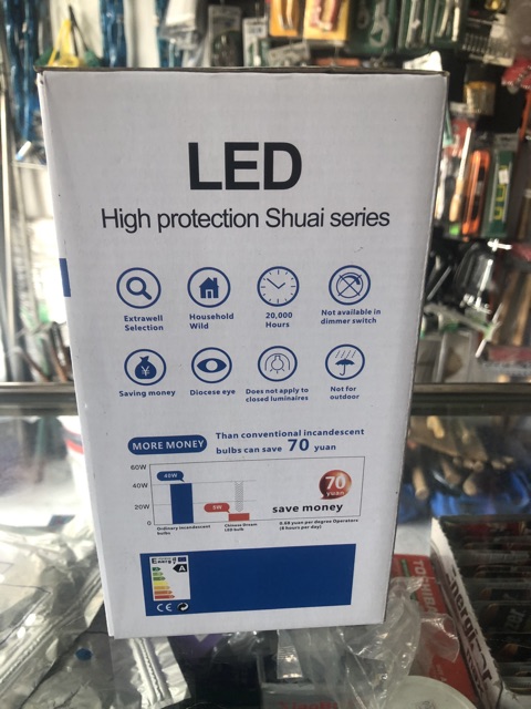 Bóng trụ LED kẹp bình 12V (38W, 50W)- siêu sáng, tiết kiệm điện, kín nước