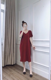 ĐẦM SUÔNG CỔ TIM DÂY CHÉO LƯNG 🎈