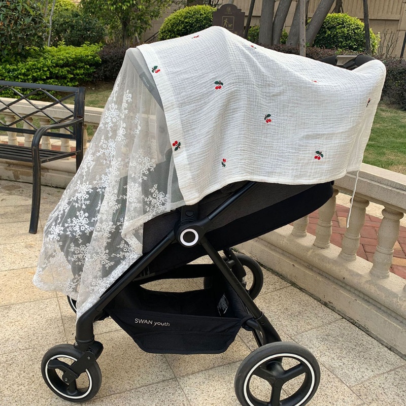 Vỏ Bọc Xe Đẩy Em Bé Bằng Lưới Chống Nắng Chống Muỗi Thoáng Khí