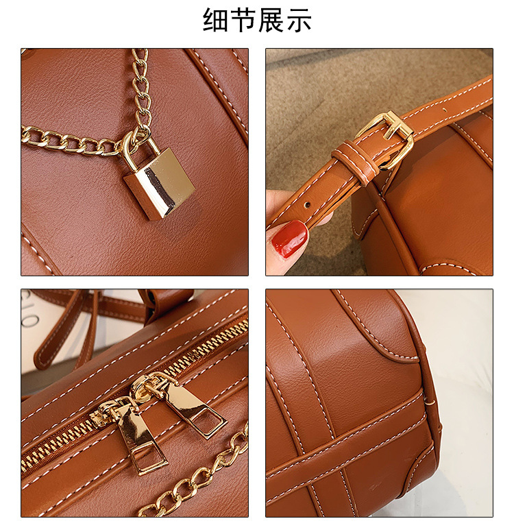 Túi Xách Tay Đeo Vai JASMIN NOIR Da PU Phong Cách Retro Thời Trang Cho Nữ