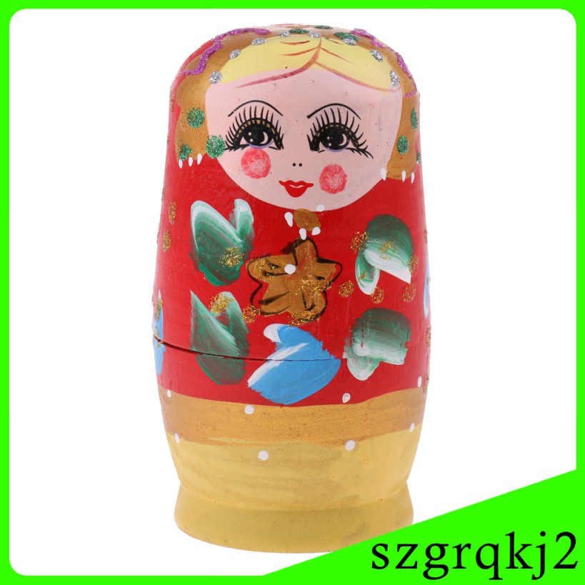 Bộ 5 Búp Bê Nga Matryoshka # 2 Bằng Gỗ