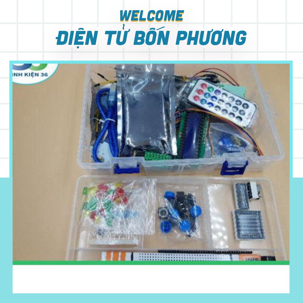 Bộ Kít Học Tập Arduino UNO R3 Cơ Bản, Bộ Arduino Starter Kit,Bộ thí nghiệm Arduino Cơ Bản