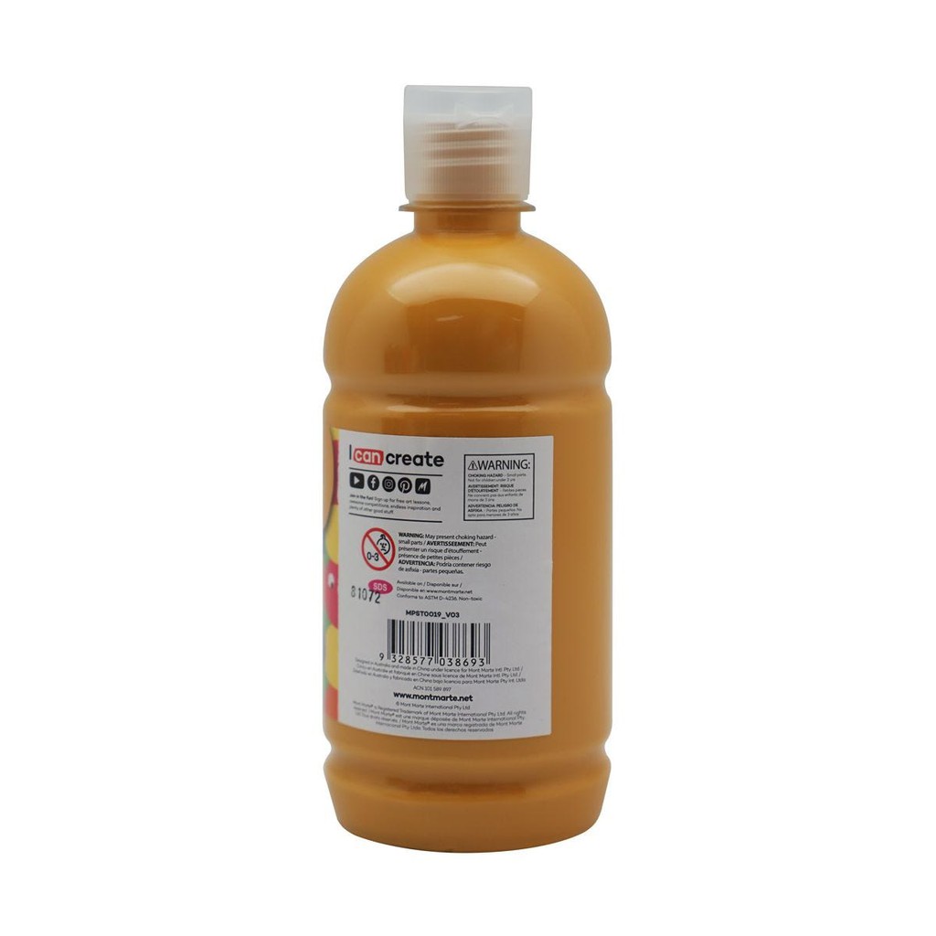 Màu Nước Poster Paint Mont Marte 500ml - Yellow Ochre - MPST0019