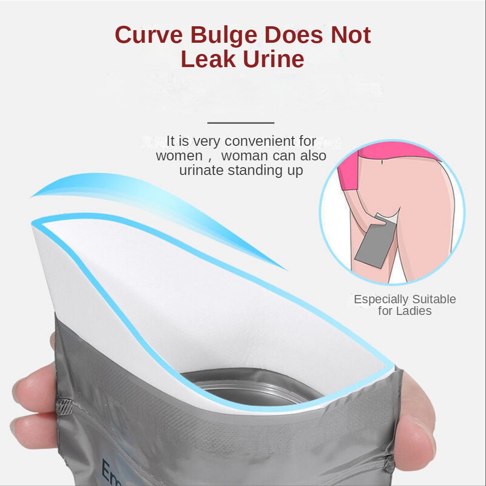 Set 4 Túi Đi Vệ Sinh Khẩn Cấp 700ML Sử Dụng Một Lần Tiện Lợi Cho Nam Nữ