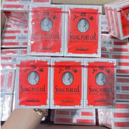 Lốc 12 Chai Dầu gió Thái Lan Siang Pure Oil 3cc/7cc