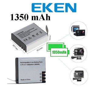 Pin 1350 mAh Cho Mọi Camera Hành Trình Eken H9r, SJCAM 4000, Amkov