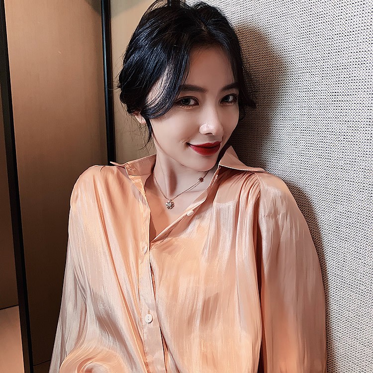 Dây Chuyền Thép Titan Mặt Hình Hoa Cúc Phong Cách Hàn Quốc