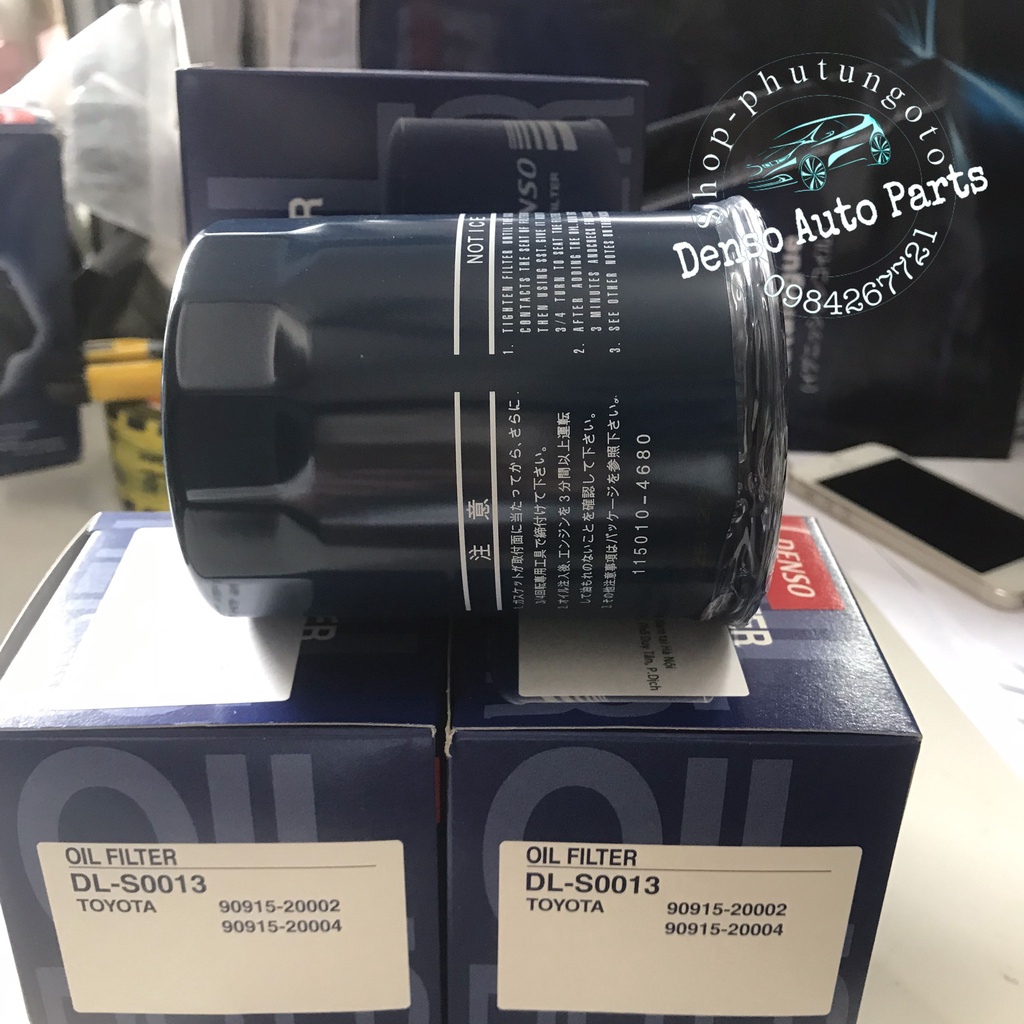 Lọc dầu Innova, Fortuner, Land, Hiace 2.7 chính hãng denso DENSO DL-S0013