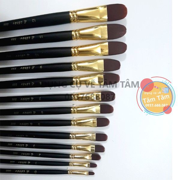[ TÂM TÂM ]-Cọ đầu Oval S88, Cọ đầu Oval bán lẻ theo size-