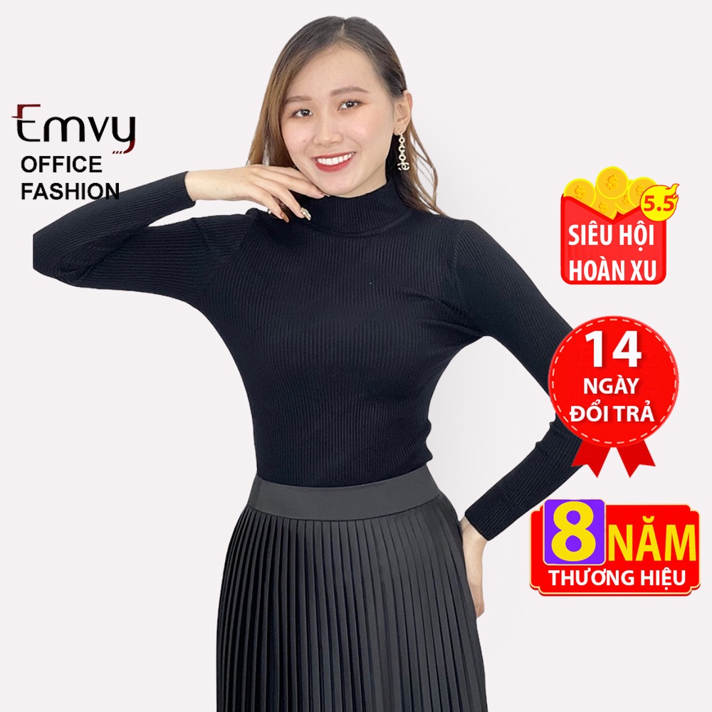 Áo giữ nhiệt len tăm cổ cao 3p cao cấp EMVY T1 | BigBuy360 - bigbuy360.vn