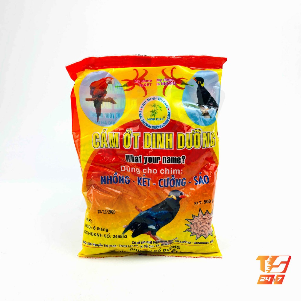 Cám Ớt Minh Tuân 500g - Thức Ăn Chim Nhồng, Két, Cưỡng, Sáo