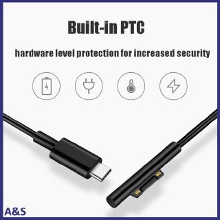 Cáp sạc USB-C 15V cho Microsoft Surface dài 1.7 mét