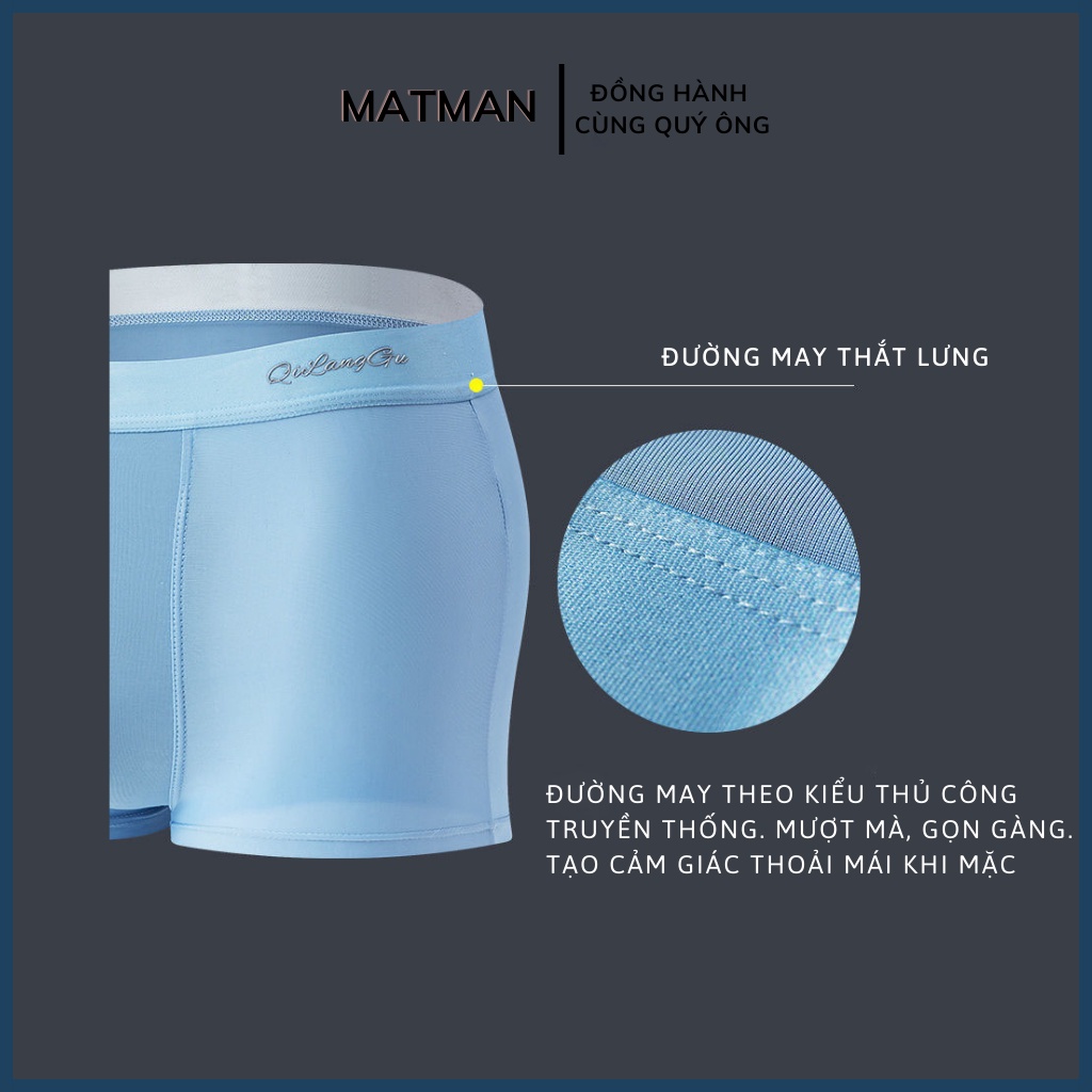 Quần sịp đùi nam quần lót nam MATMAN thun lụa co giãn