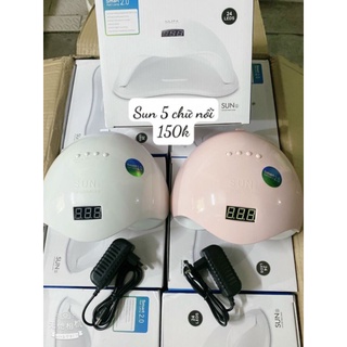 Máy hơ móng sun 5 UV/LED tem xanh chính hãng chữ nổi