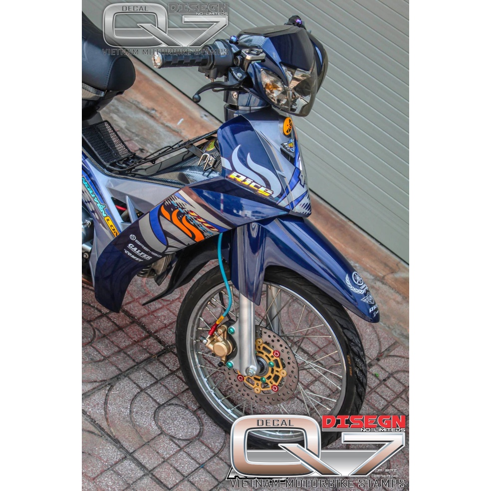 Tem Rời Sirius 110 Xanh Đen