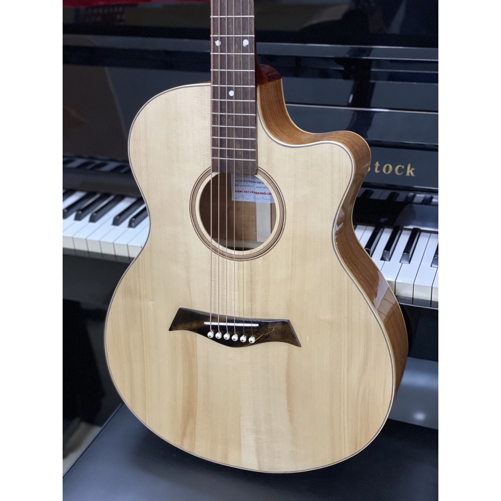 Đàn guitar acoustic VP A1L gỗ Hồng Đào 100% gỗ thịt chất lượng cao âm thanh tuyệt vời Đàn ghi ta giá rẻ chất lượng