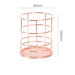 Cốc cọ kim loại đan thưa Decor11