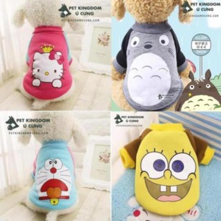 - 20 Áo chó mèo nỉ cartoon