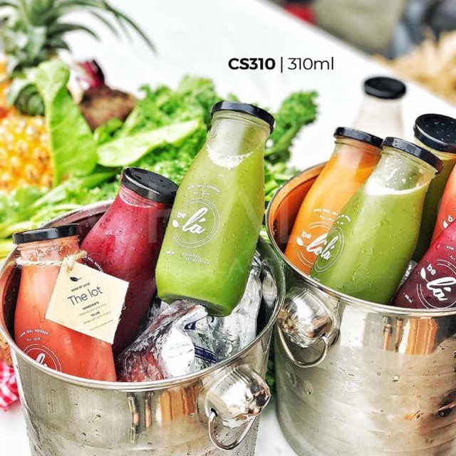 Chai đựng sữa, nước ép nắp thiếc 310ml | BigBuy360 - bigbuy360.vn