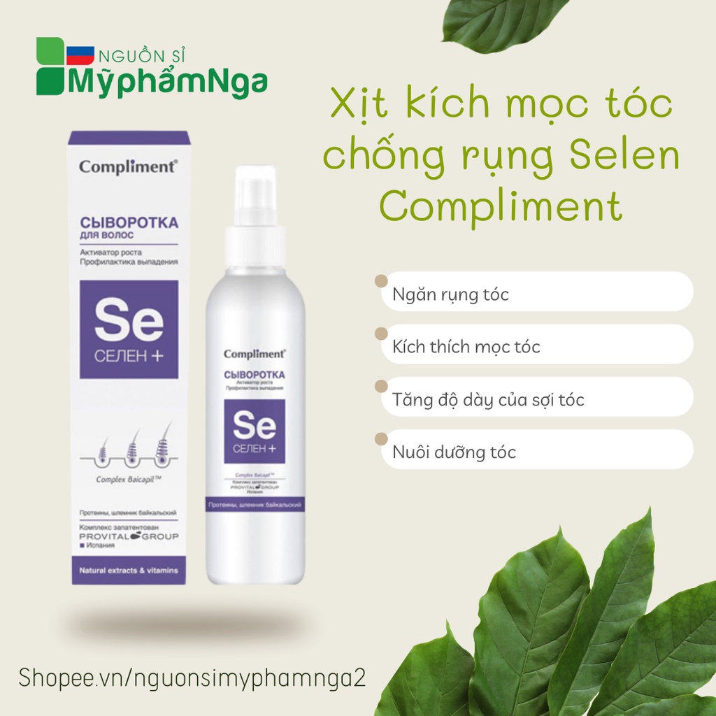 Xịt kích mọc tóc chống rụng SE Selen Compliment