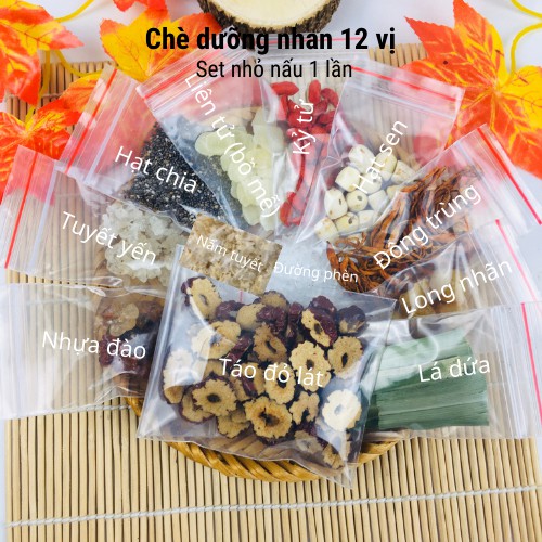 Chè dưỡng nhan tuyết yến nhựa đào 12 vị O.ZAT 500g - hình thật 100%