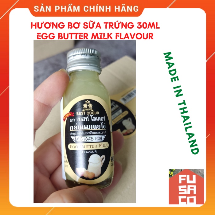 Hương mùi BƠ SỮA TRỨNG (Egg Butter Milk) Best Odour Thái Lan - Chai 30ml