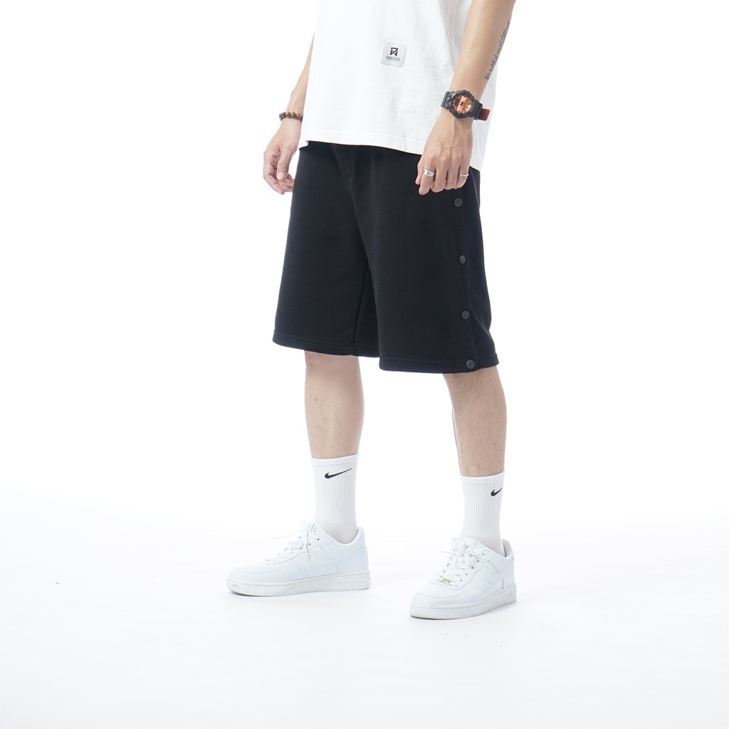 Quần Short Đùi Cúc Dọc unisex N7 thể thao basic nam nữ ống rộng Hàn Quốc Ulzzang