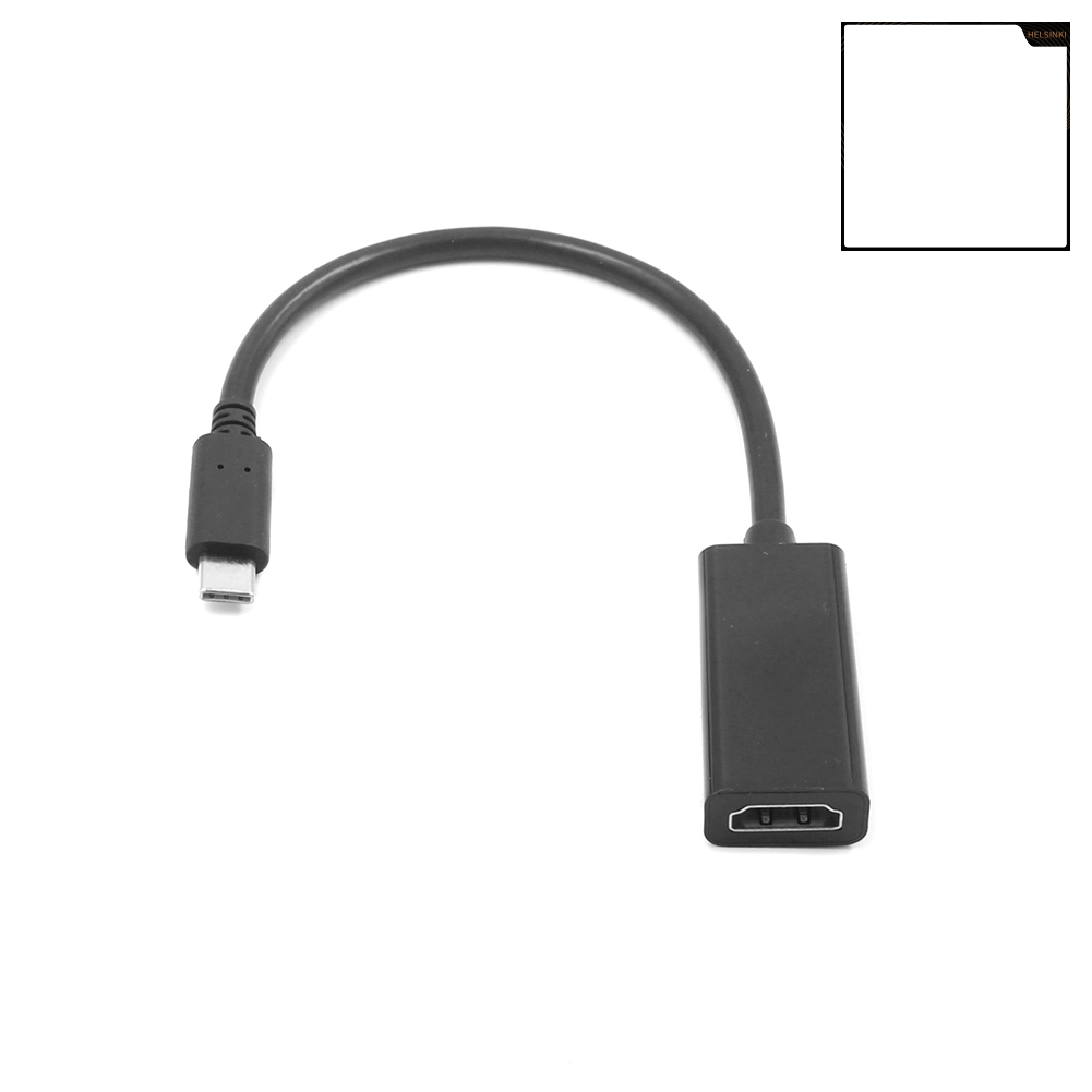 helsinki Type C to 4K HDMI-compatible DisplayPort Mini DP Adapter for Macbook Chrome Book HP Dell