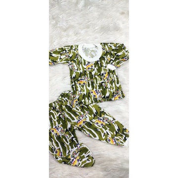 Bộ tay dài quần dài thun lạnh cho bé size nhí