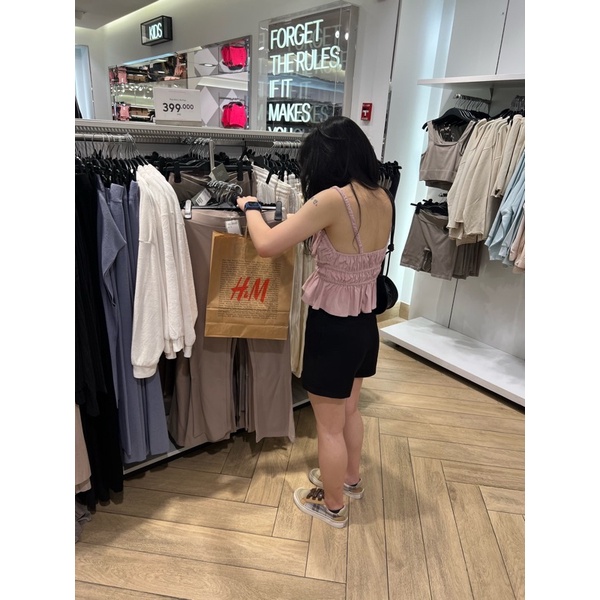 ÁO HAI DÂY LIBE MÀU HỒNG NEW 90%