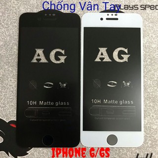 (Xả Hàng) Miếng Dán Cường Lực iPhone 6/6s Full Chống Vân Tay Chuyên Game Màu Trắng