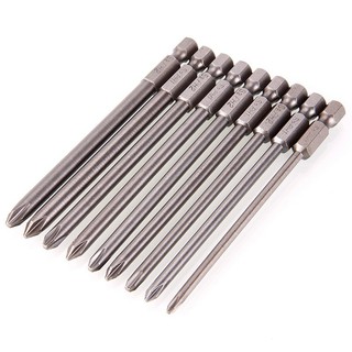 Bộ 9 mũi tô vít 100mm-150mm cho khoan pin điện chân 6.35mm