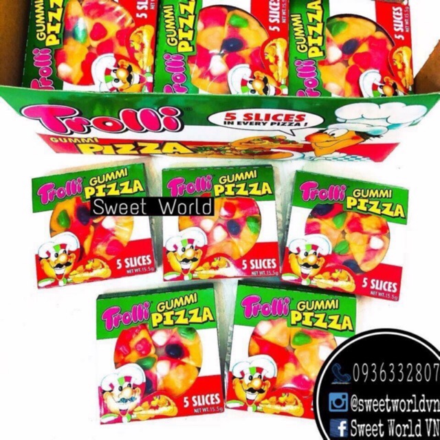 Kẹo dẻo Pizza Trolli - Đức