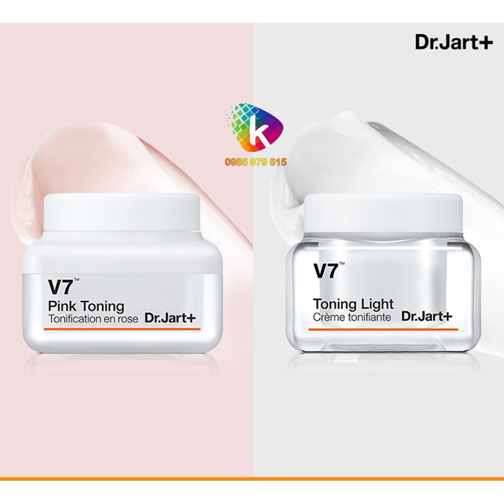 (Mẫu mới) KK Kem dưỡng trắng da Dr.Jart+ V7 Toning Light / Pink toning Cream