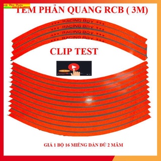 🌴TEM PHẢN QUANG RCB (3M) DÁN MÂM XE MÁY –OTO ( GIÁ 1 BỘ)🌴 (Ảnh Sp thật)