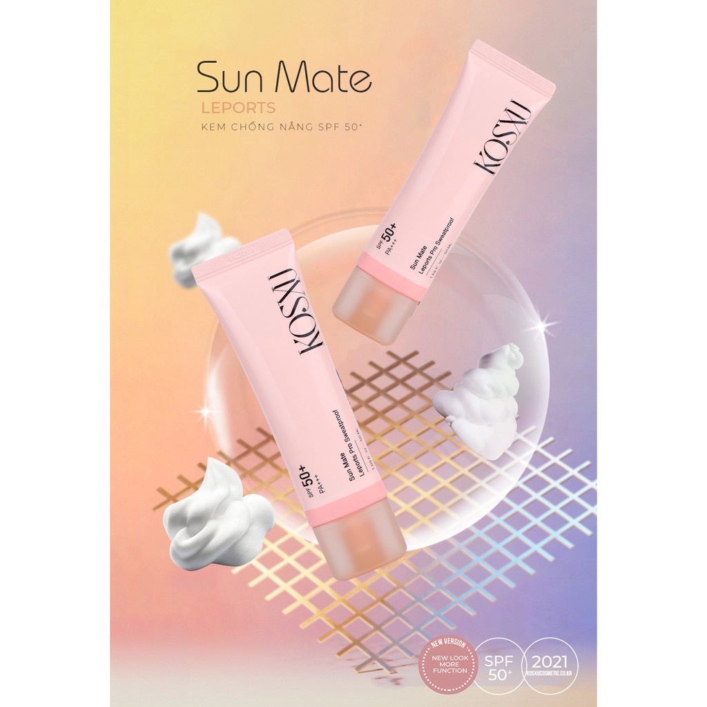 Kem chống nắng Kosxu Tặng Kem mắt dùng cho mọi loại da
