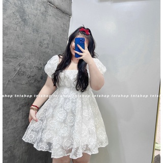 ĐẦM HOA THÊU TAY BỒNG [ TNT SHOP BIGSIZE 60KG 90KG ]