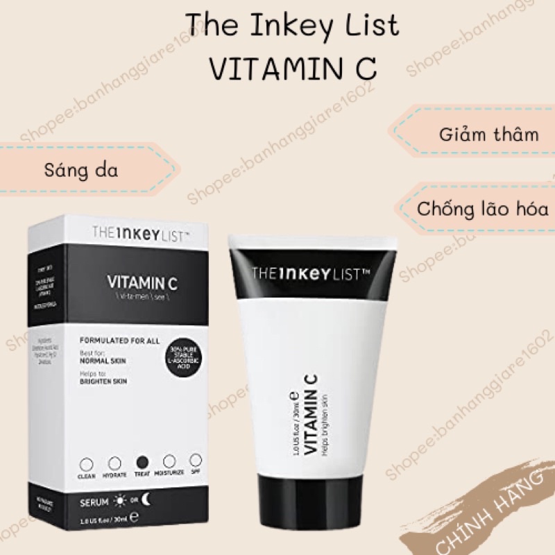 The INKEY List kem dưỡng Vitamin C giảm thâm, nám và sắc tố (bill Sephora)