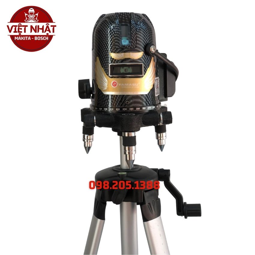 Máy bắn cốt, cân bằng laser YAMASU 606 phím cảm ứng, 5 tia xanh siêu mảnh, pin cài dung lượng 4400mah