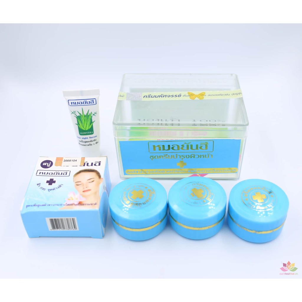 BỘ 5 MÓN MÀU XANH MỤN THÁI LAN