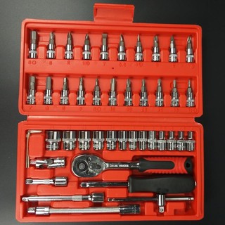 Bộ dụng cụ sửa chữa đa năng 46 chi tiết mở bulong mở vít